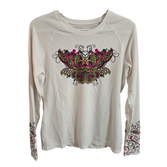 Athleta Tops - Athleta Mandala Ornate Design Rash Guard Size Medium